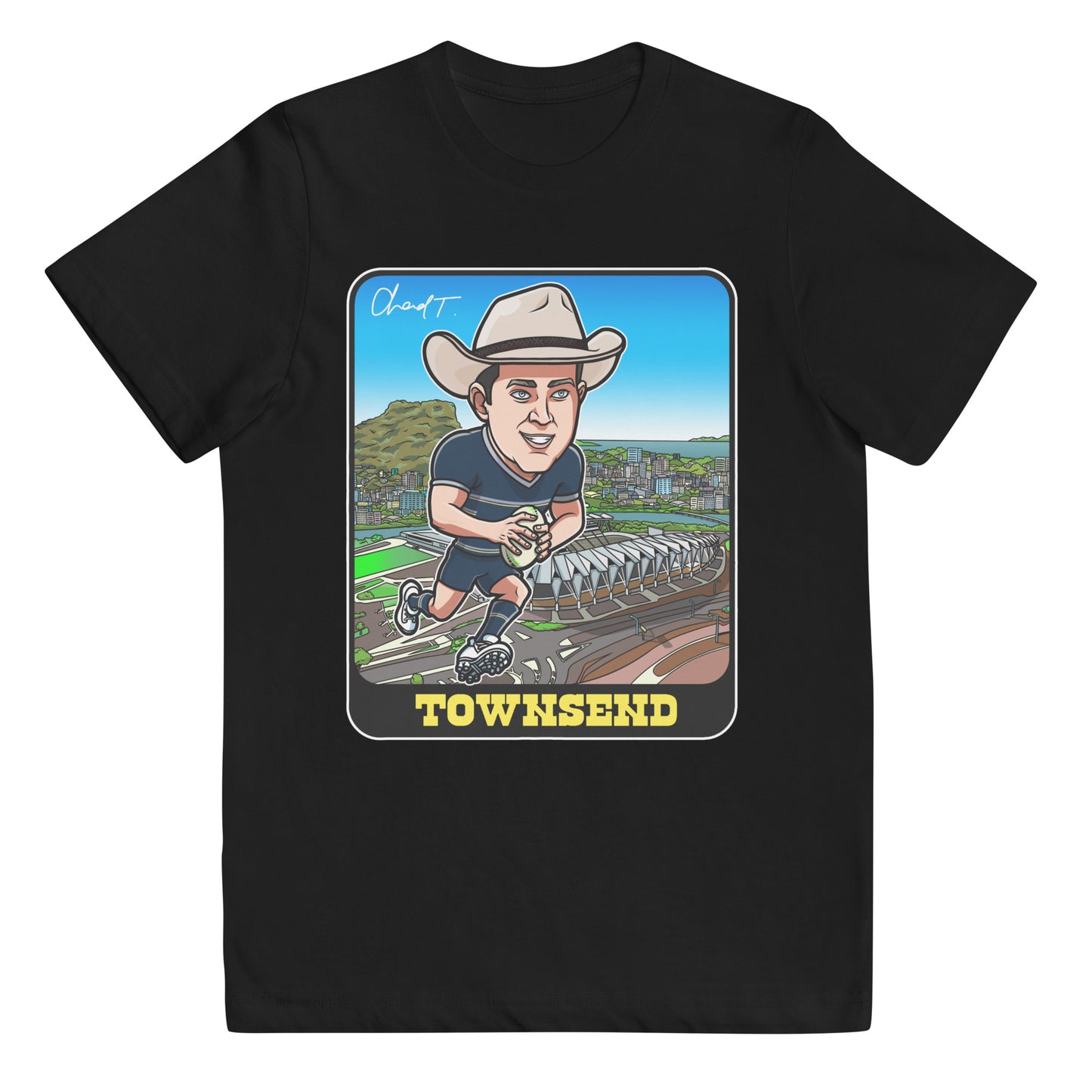 YOUTH CHAD TOWNSVILLE T SHIRT BLACK