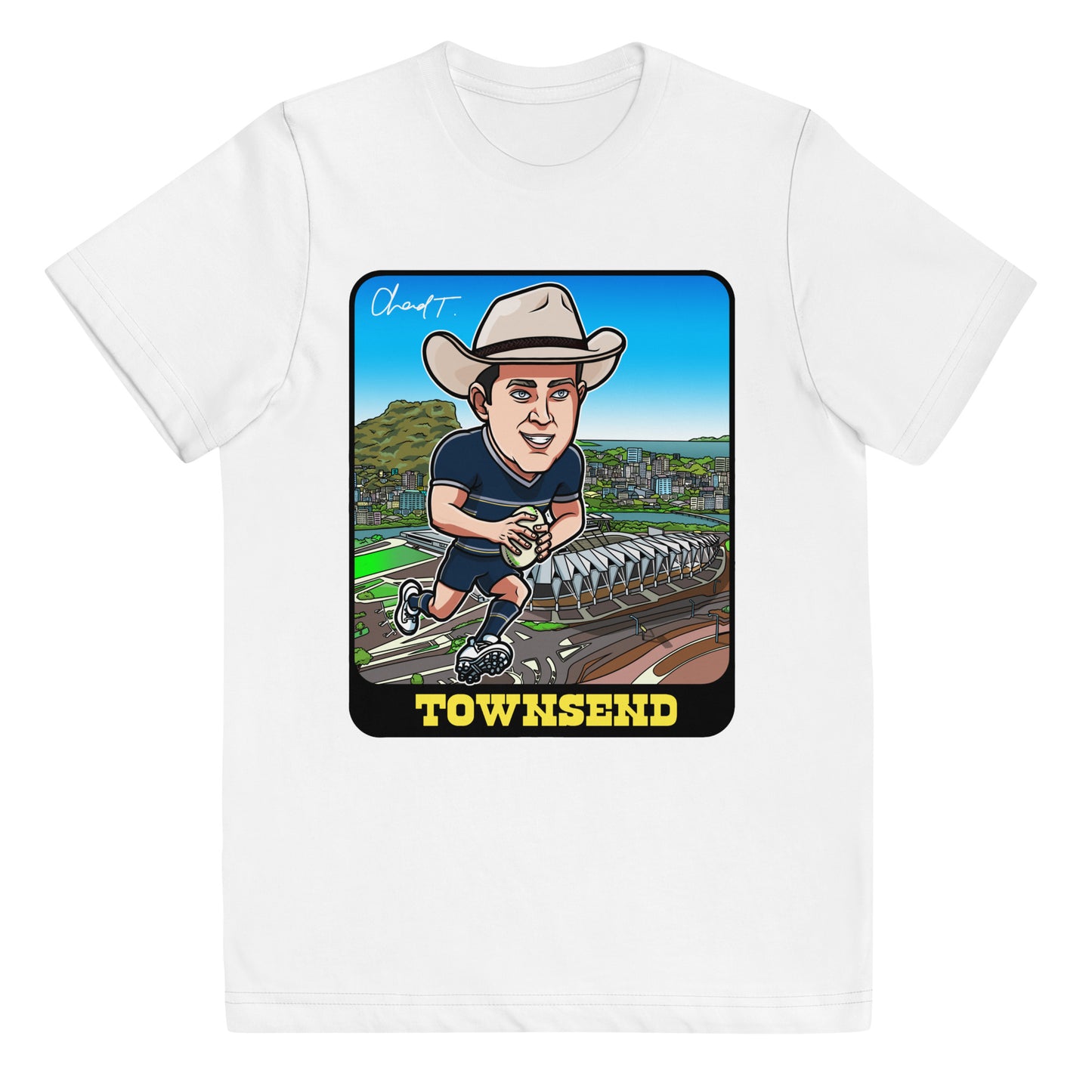 YOUTH CHAD TOWNSVILLE T SHIRT BLACK